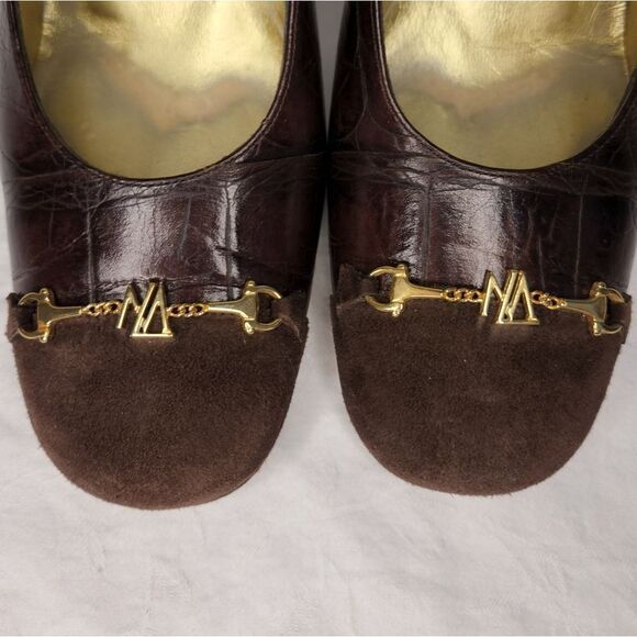 80s Escada Suede Leather Pumps - Picture 7 of 14